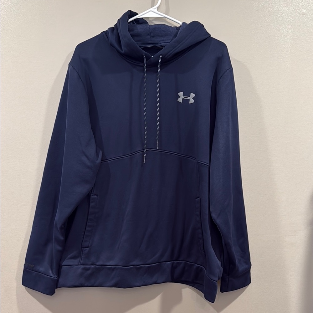 Under Armour Blue Sweater with Logo and Pullover Design